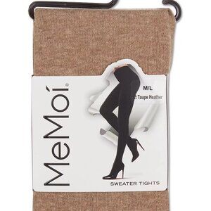 #1424 MeMoi Women S Brooklyn Flat Knit Cotton Blend Sweater Tights